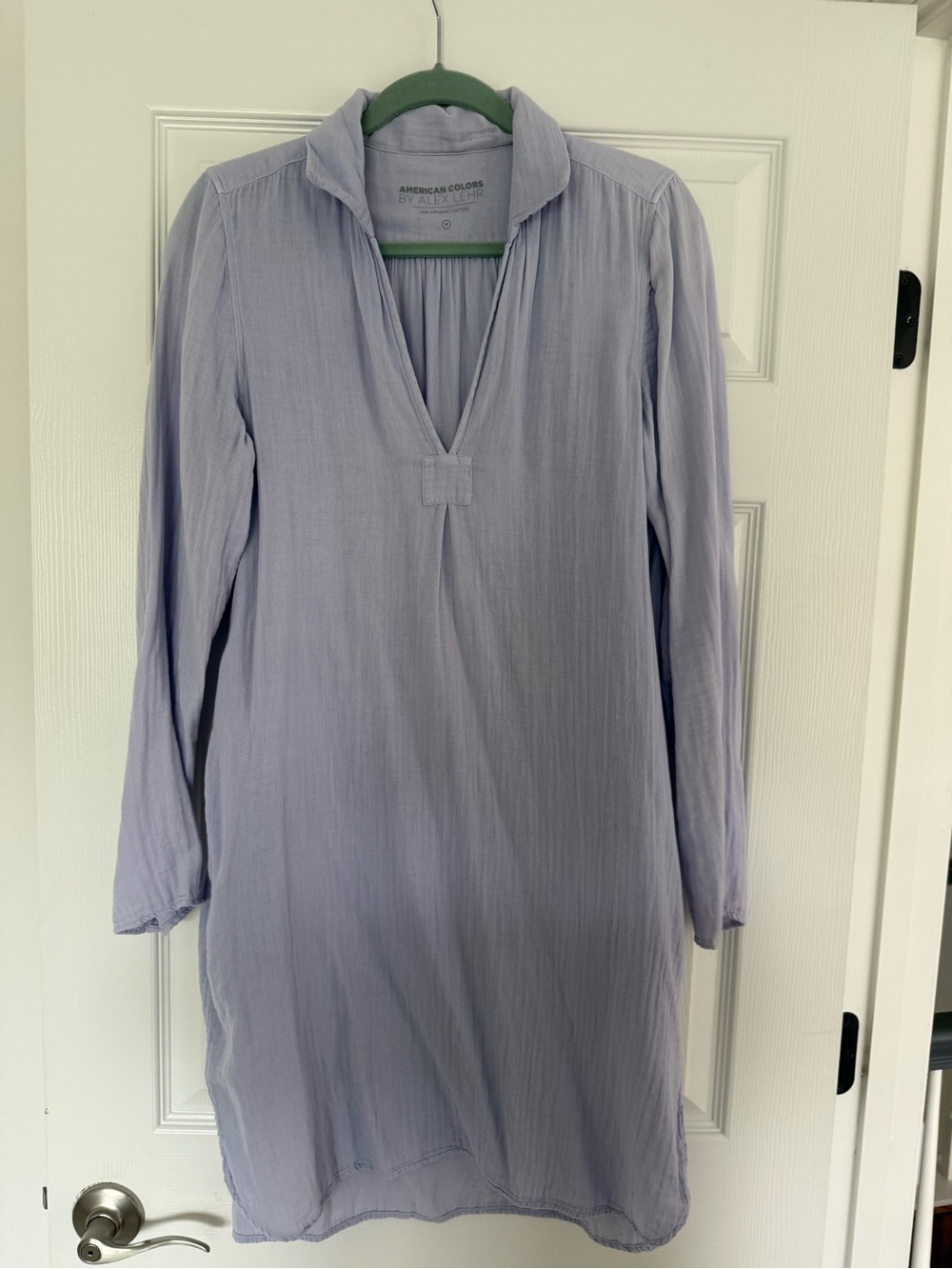 American Colors Soft Gauze Lavender V-Neck Tunic